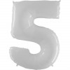 BALÃO #5 BRANCO 102CM