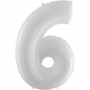 BALÃO #6 BRANCO 102CM