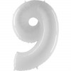 BALÃO #9 BRANCO 102CM