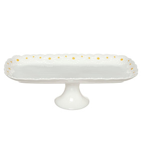 Torteira c/ pé Margaridas 35cm