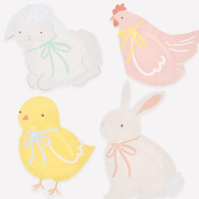 Pratos SPRING ANIMALS Meri Meri