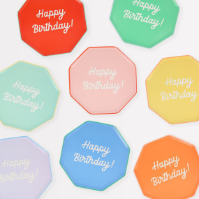 Pratos Happy Birthday Merimeri