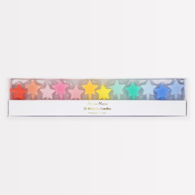 VELAS ESTRELAS COLORIDAS conj.12