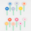 VELAS Flores COLORIDAS conj.12
