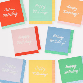 Guardanapos Happy Birthday Merimeri