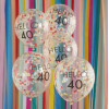 Balões CONFETIS COLORIDOS HELLO 40