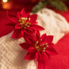 Haste 3 Flores Natal 15cm