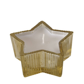 Vela Estrela Dourada 8,5cm