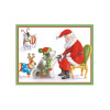 Conj. 4 mini postais de natal com envelope