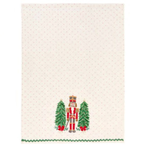 Pano de Cozinha BORDADO NUTCRACKER