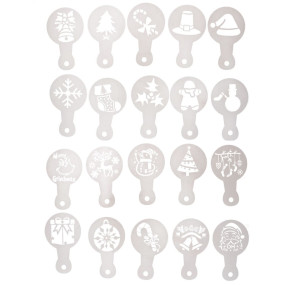 Stencils de Natal Wilton - conj. 20