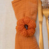 Argola Guardanapo Abóbora Laranja