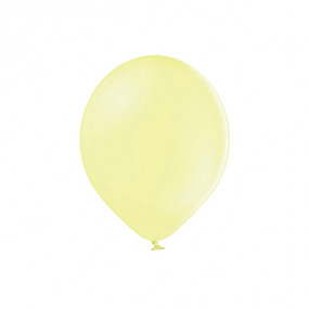10 Balões Latex Amarelo Pastel 12cm