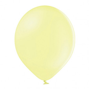 50 Balões Latex Amarelo Pastel 27CM