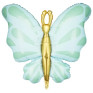 Balão Borboleta Verde 69cm