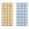 Cortina de Baloes Bege / Azul  Dupla Face 110cm