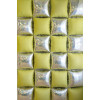 Conj. 4 baloes quadrados Holografico Amarelo Neon
