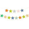 Grinalda Estrelas Happy Birthday Coloridas Mix