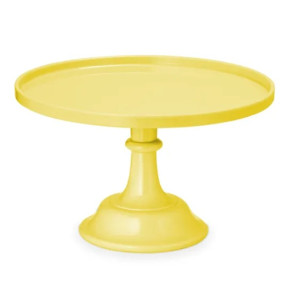 Prato Bolo Amarelo Melamina - 24cm