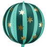 Balão Verde Estrelas 75cm