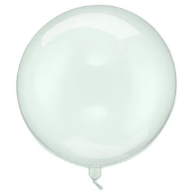 Balão Transparente Verde 40cm