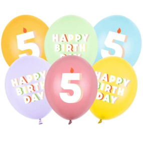 Balões Happy Birthday 5- conj.6