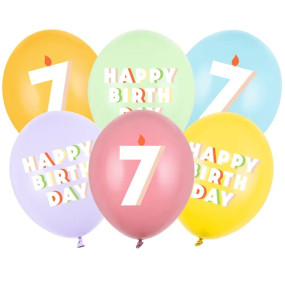 Balões Happy Birthday 7- conj.6