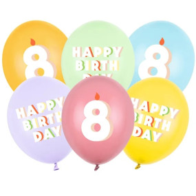 Balões Happy Birthday 8- conj.6