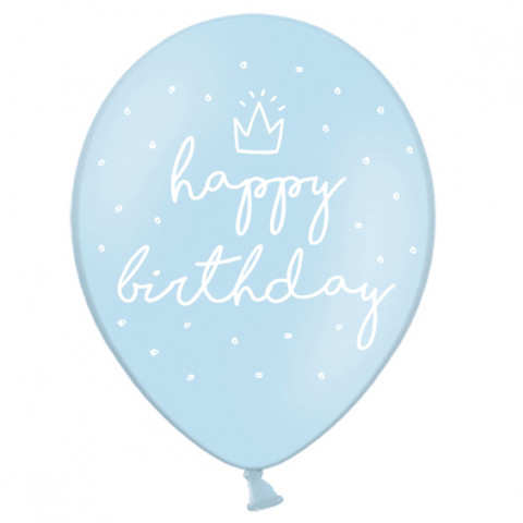 Balões Azul Happy Birthday