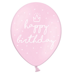 Balões Rosa Happy Birthday