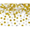 Canhão Confettis Bolinhas Douradas e Prata - 40cm
