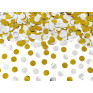 Canhão Confettis Bolinhas Douradas e Prata - 40cm
