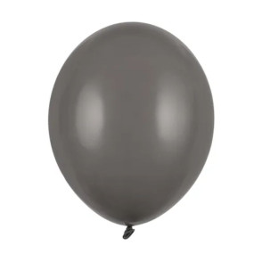 10 Balões Latex Cinza 23CM