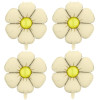 Conj. 4 Balões Flor Creme 65cm