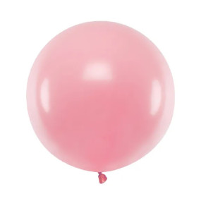 BALÃO LATEX ROSA BEBE PASTEL 60CM