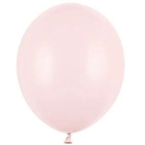 10 Balões Latex Rosa Pálido Pastel 30cm