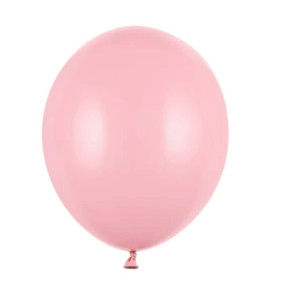 50 Balões Latex Rosa Bebé Pastel 23cm