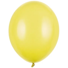 10 Balões Latex Amarelo Mel 30cm