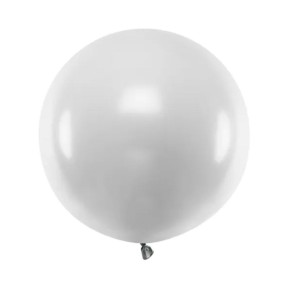 Balão Latex Prateado Neve Metálico 60cm