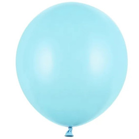 25 Balões Latex Azul Claro Pastel 43cm