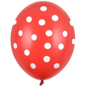 6 Balões Vermelho Bolas