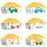 Caixas Snacks Carros Construção
