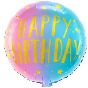 Balão Happy Birthday 45cm