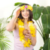 Colar Flores Amarelo