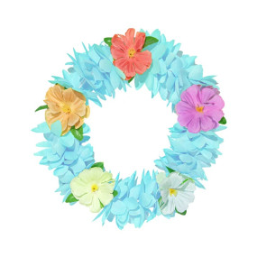 Tiara Flores Azul