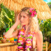 Gancho flor Havaiana Rosa