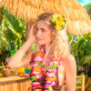 Gancho flor Havaiana Amarela