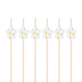 Palitos Espetos Margaridas  para entradas
