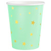 Copos Verde Estrelas