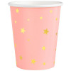 Copos Rosa Estrelas